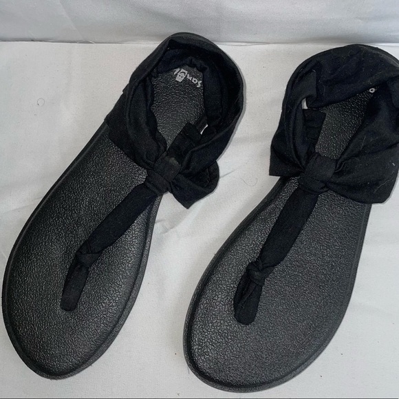 Sanuk Sandals Yoga Sling Back 2 Ella Yoga Mat Stretch Knit Fabric Slip on Shoes - Picture 2 of 5